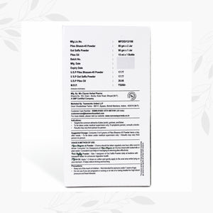 Piles Bhasm 45 from Vanvasi Ayurveda is a natural, time-tested solution for piles, targeting the root cause rather than just symptoms. Combining Piles Bhasm Powder, Gut Saffa Powder, and Piles Oil, it effectively reduces swelling, improves digestion, and soothes discomfort. This holistic remedy provides long-term relief and strengthens gut health, making it the ideal choice for those seeking natural, lasting protection from piles.
