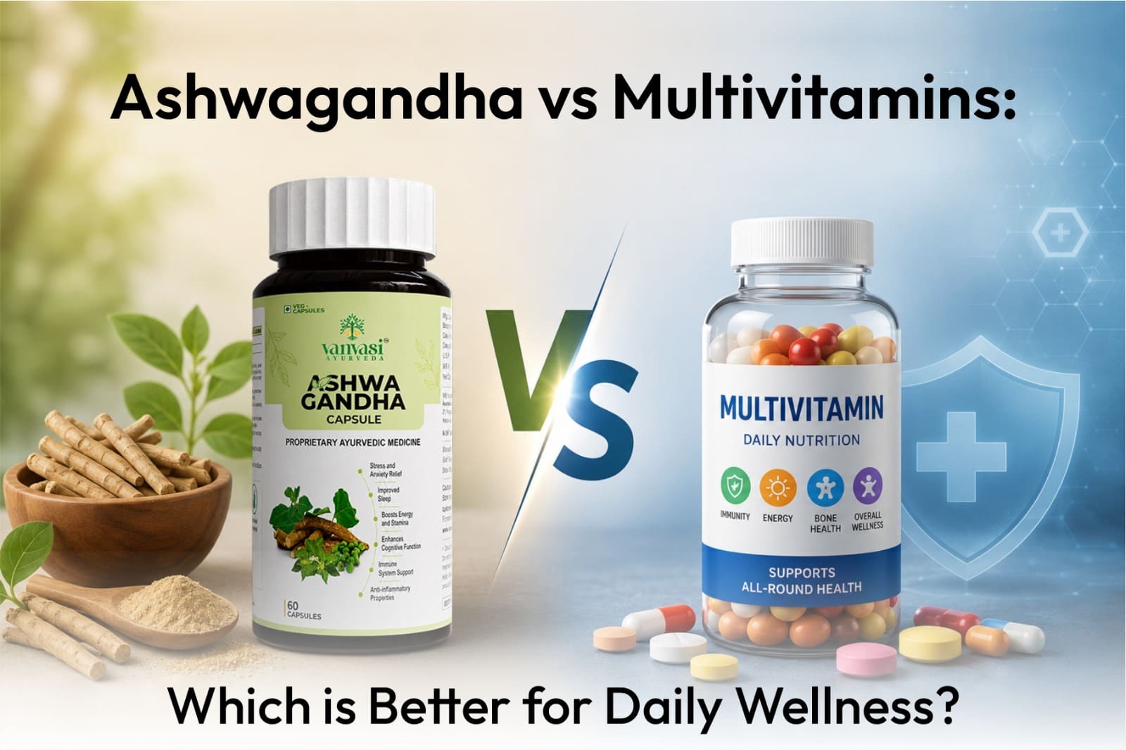 Ashwagandha vs Multivitamins: Which Is Better for Daily Wellness?