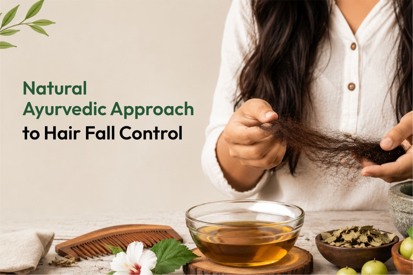Natural Ayurvedic Approach to Hair Fall Control