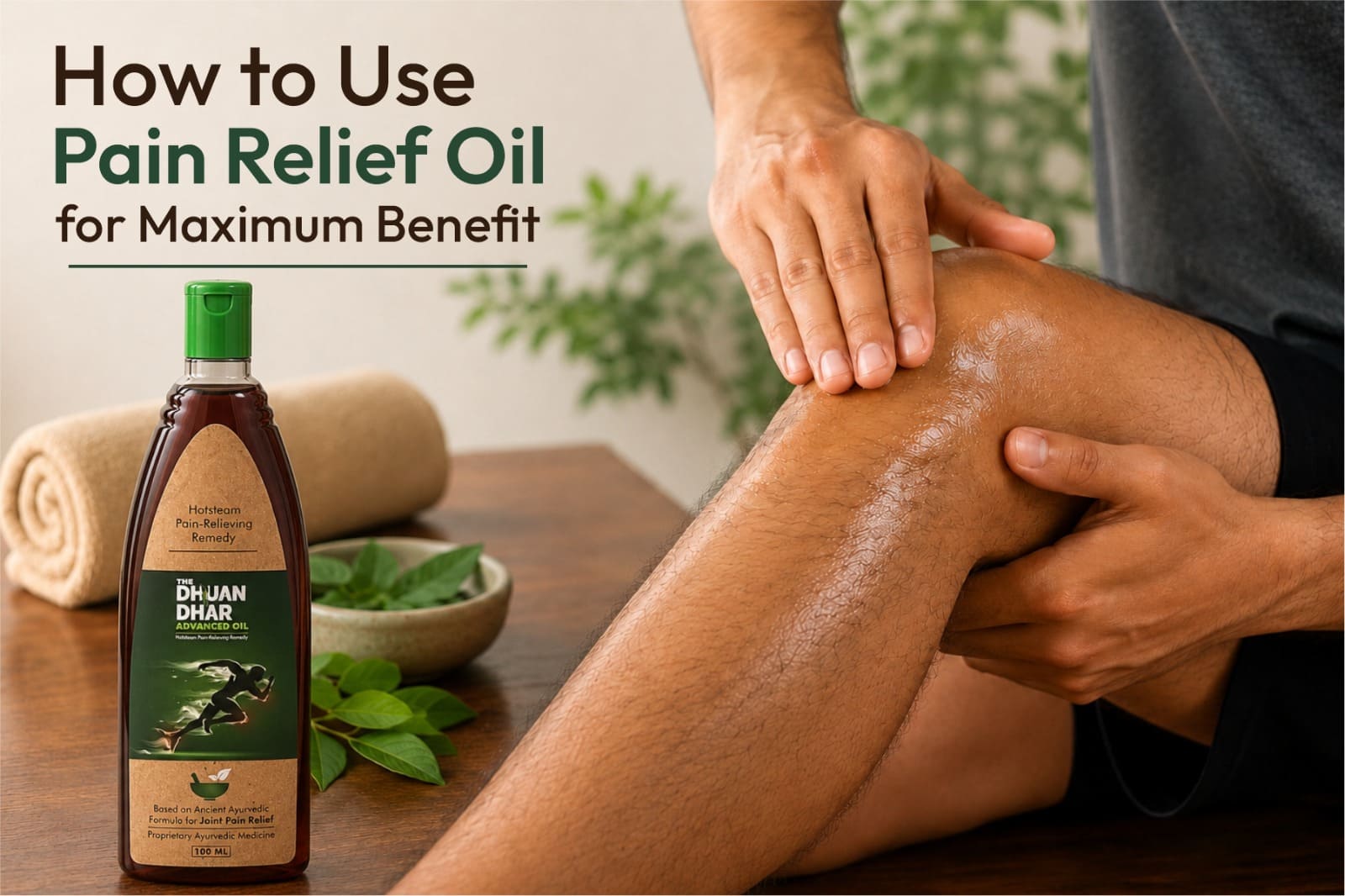 How to Use Pain Relief Oil for Maximum Benefit