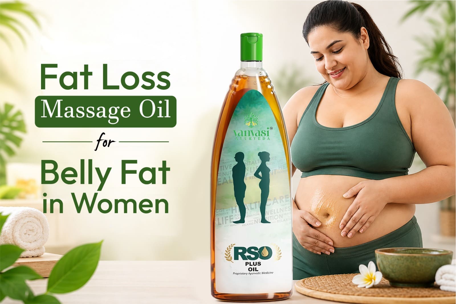 Fat Loss Massage Oil for Belly Fat in Women