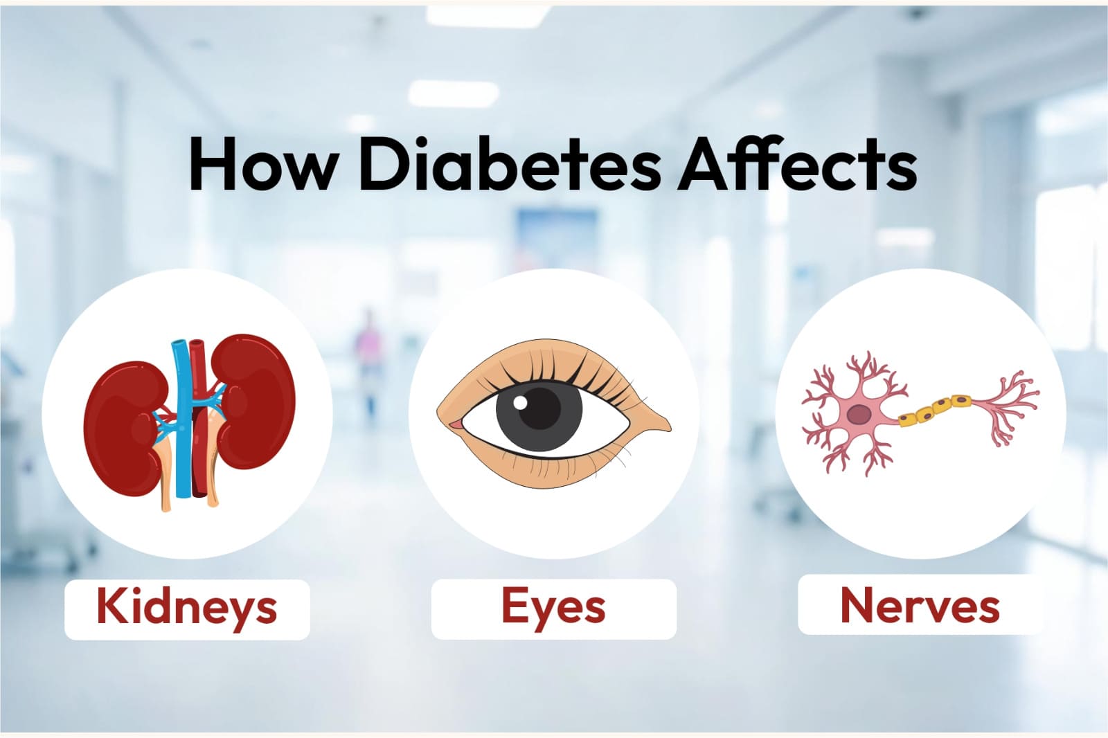 How Diabetes Affects Kidneys, Eyes, and Nerves