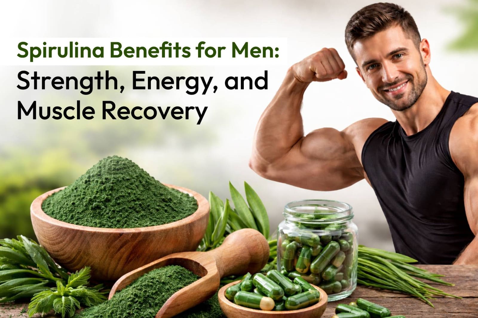 Spirulina Benefits for Men: Strength, Energy, and Muscle Recovery
