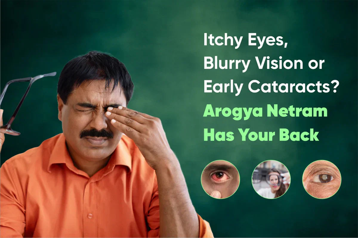 Itchy Eyes, Blurry Vision or Early Cataracts? Arogya Netram Has Your Back