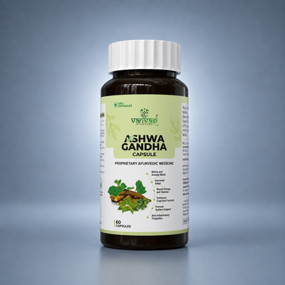 Ashwagandha Capsule(60 Cap) | Natural Stress Relief & Stamina Booster