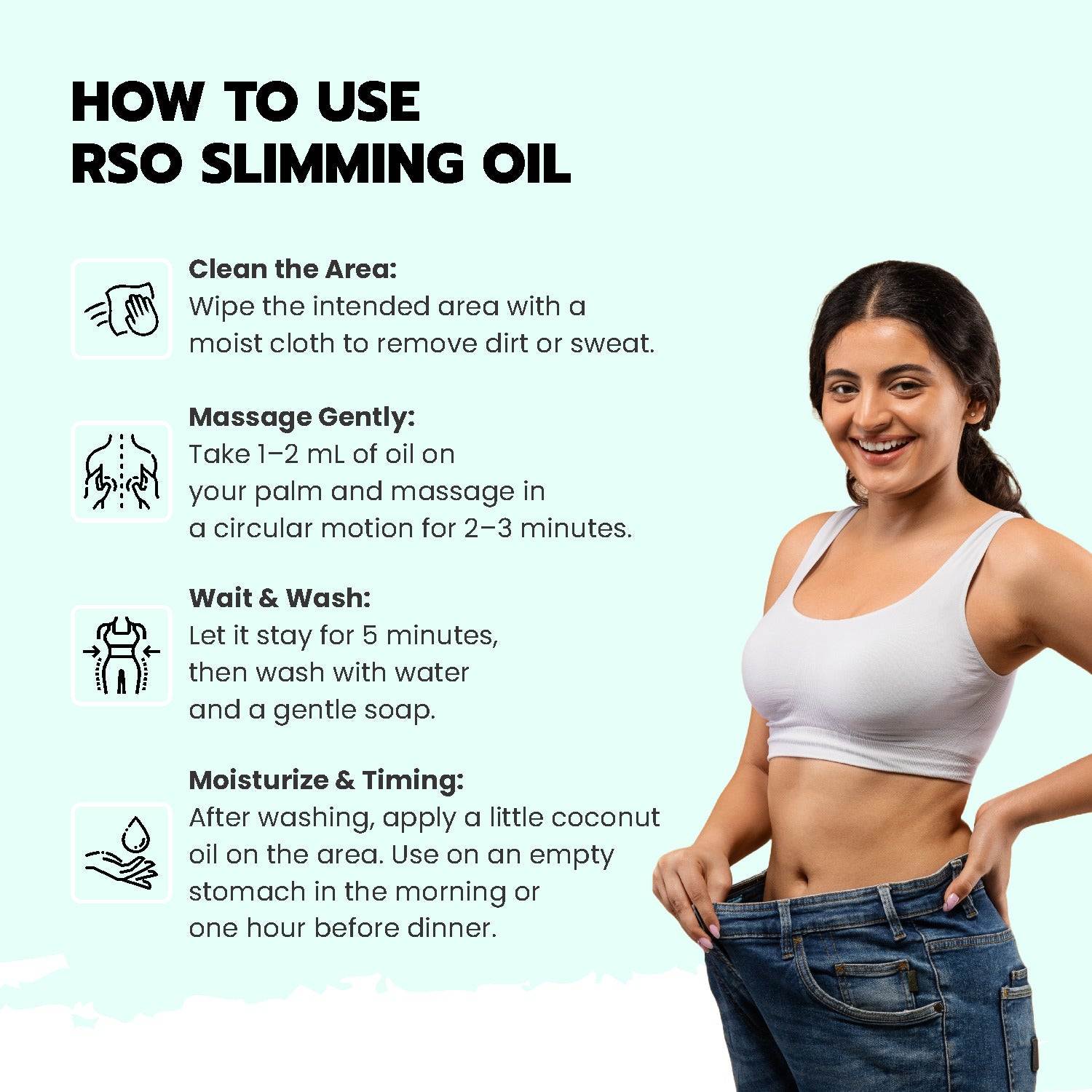 Vanvasi Ayurveda RSO Plus is a powerful Ayurvedic medicine for weight loss, made with herbs like Amrata, Amla, and Neem. This unique Ayurvedic oil emits smoke on application, promoting fat breakdown, better circulation, and detoxification for toned skin and healthy weight management.