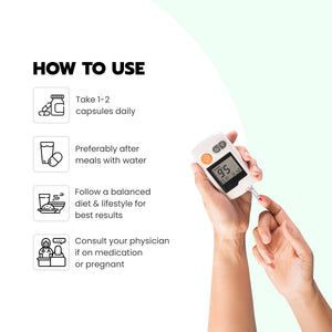 Vanvasi Ayurveda Diabetes Control Capsules blend Amla, Black Pepper & Turmeric to naturally manage blood sugar. This Ayurvedic diabetes capsule reduces insulin resistance, boosts glucose absorption & combats oxidative stress—offering a safe, effective Ayurvedic treatment for diabetes.

