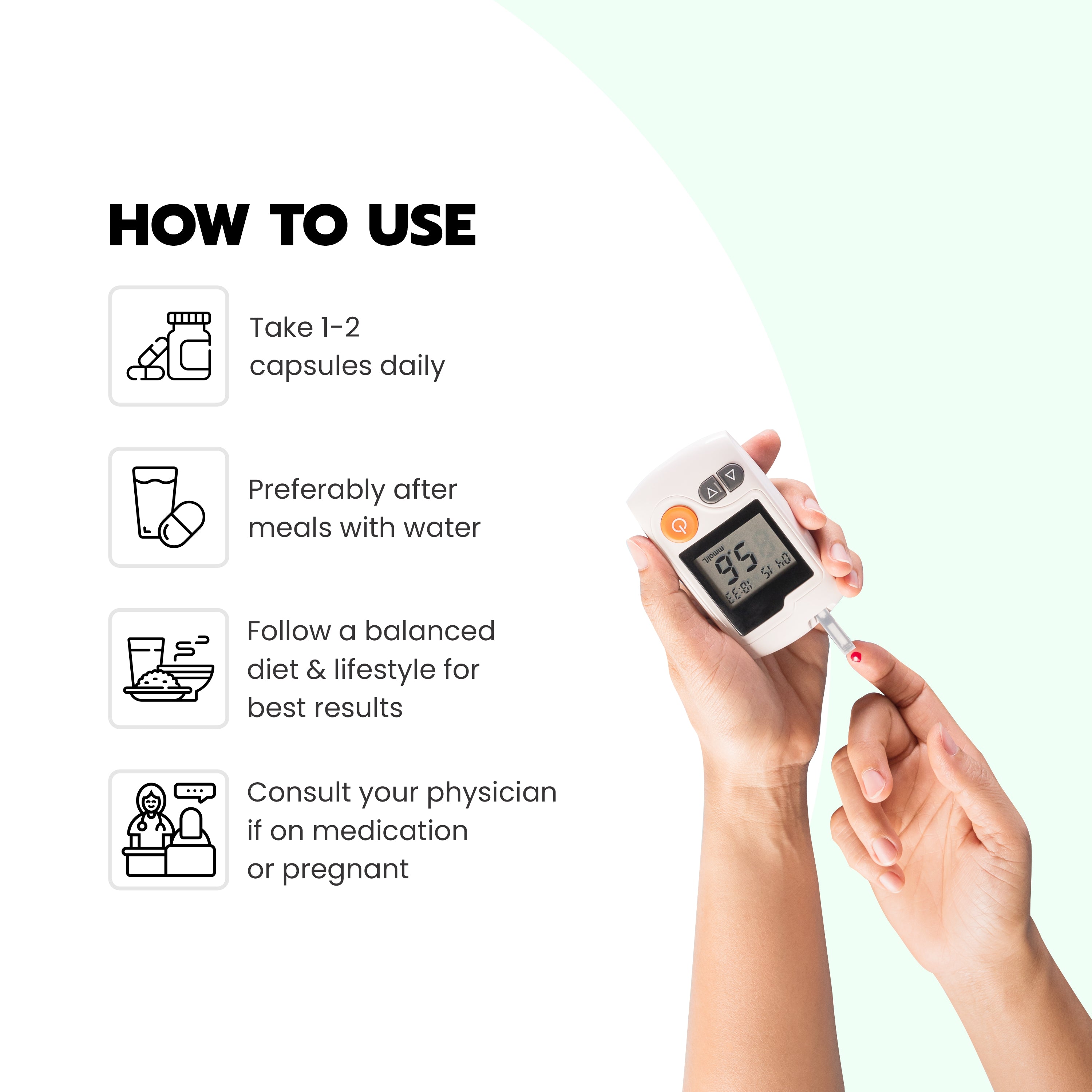 Vanvasi Ayurveda Diabetes Control Capsules blend Amla, Black Pepper & Turmeric to naturally manage blood sugar. This Ayurvedic diabetes capsule reduces insulin resistance, boosts glucose absorption & combats oxidative stress—offering a safe, effective Ayurvedic treatment for diabetes.

