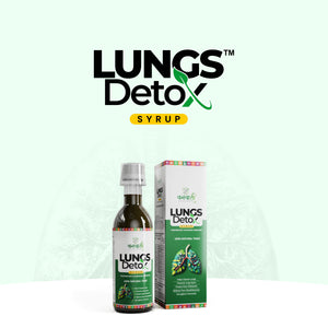 Vanvasi Ayurveda Lung Detox Tonic is a sugar-free lung-cleansing syrup made with Tulsi, Laung & Haldi. This ayurvedic medicine for lungs supports natural detox, improves breathing, and is ideal as a lung detox for smokers and those exposed to pollution or respiratory stress.

