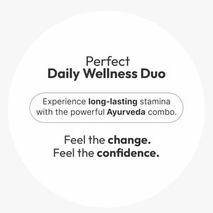 An Ayurvedic herbal duo thoughtfully crafted to support men’s energy, endurance, and overall vitality. Kala Ghoda Capsules help maintain stamina and daily resilience, while Shilajit supports natural strength and sustained energy — together promoting balanced men’s wellness and long-term well-being.

