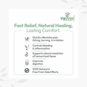 Piles Bhasm 45 from Vanvasi Ayurveda is a natural, time-tested solution for piles, targeting the root cause rather than just symptoms. Combining Piles Bhasm Powder, Gut Saffa Powder, and Piles Oil, it effectively reduces swelling, improves digestion, and soothes discomfort. This holistic remedy provides long-term relief and strengthens gut health, making it the ideal choice for those seeking natural, lasting protection from piles.


